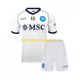 Koszulka SSC NAPOLI Dziecięcy Wyjazdowe Koszulki Piłkarskie 2023-2024 Krótki Rękaw